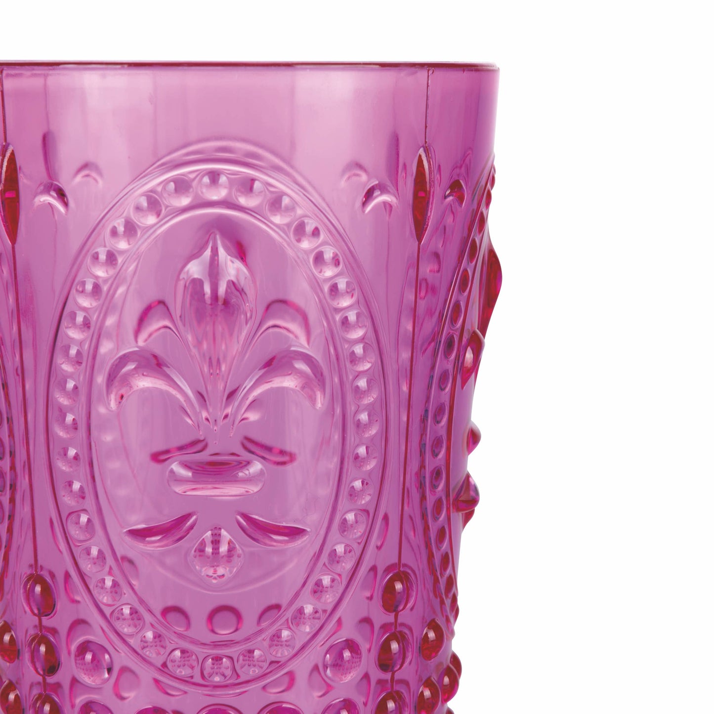 ART DE LA TABLE | Verre à eau Fleur de Lys Pink Lady