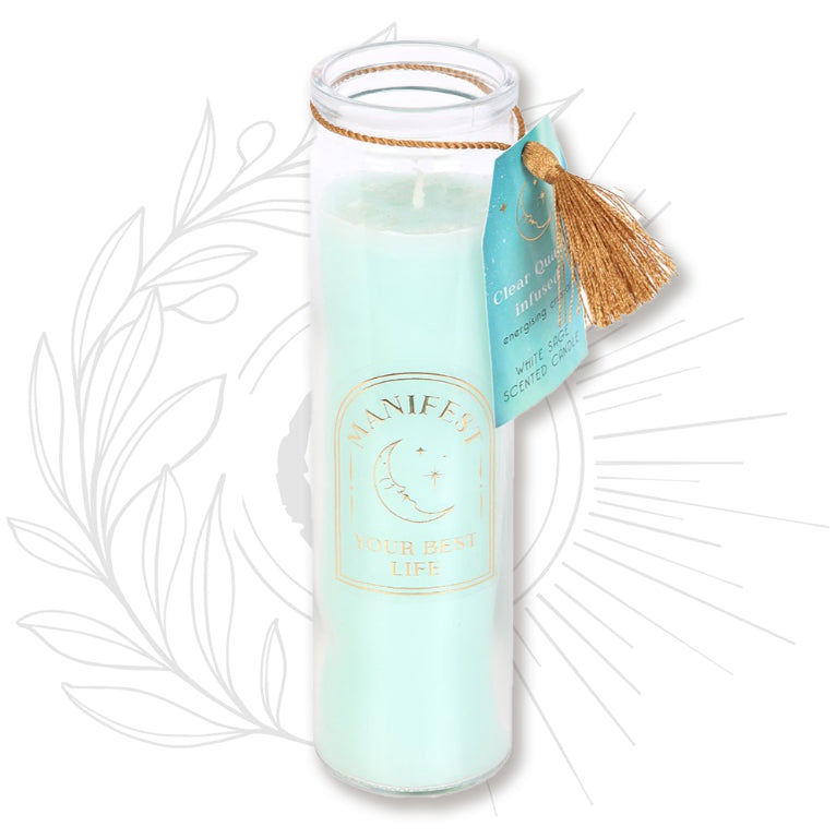 BOUGIES | Bougie tube Votive BEST LIFE Sauge Blanche& Quartz