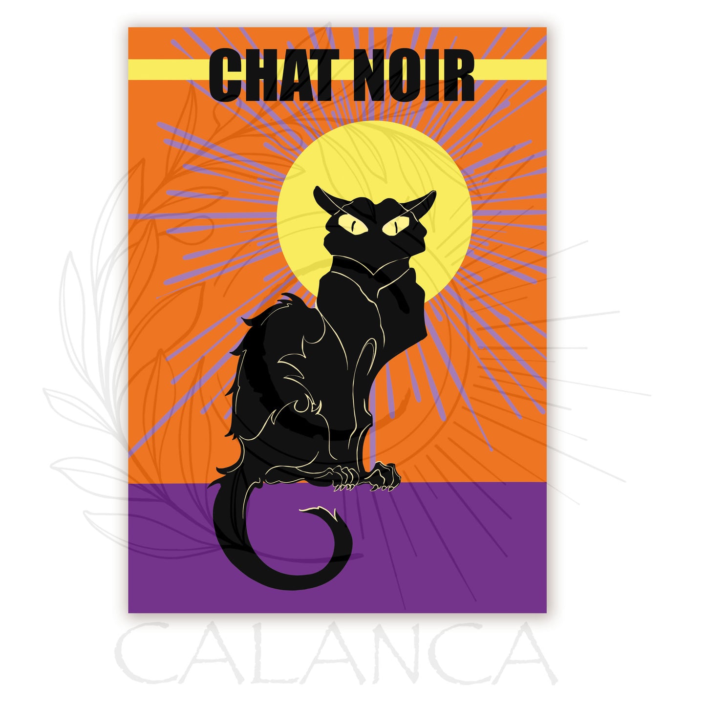MAMMA SHULTZ® AFFICHES | Affiche décorative Chat Noir