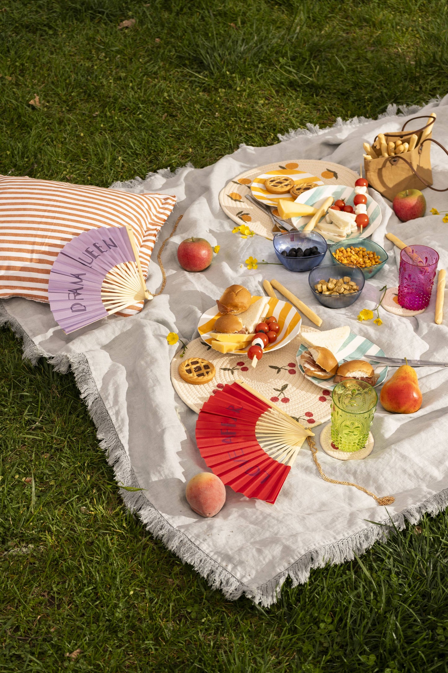 ART DE LA TABLE | DOLCE VITA ASSIETTE CREUSE RAYÉE ROUGE
