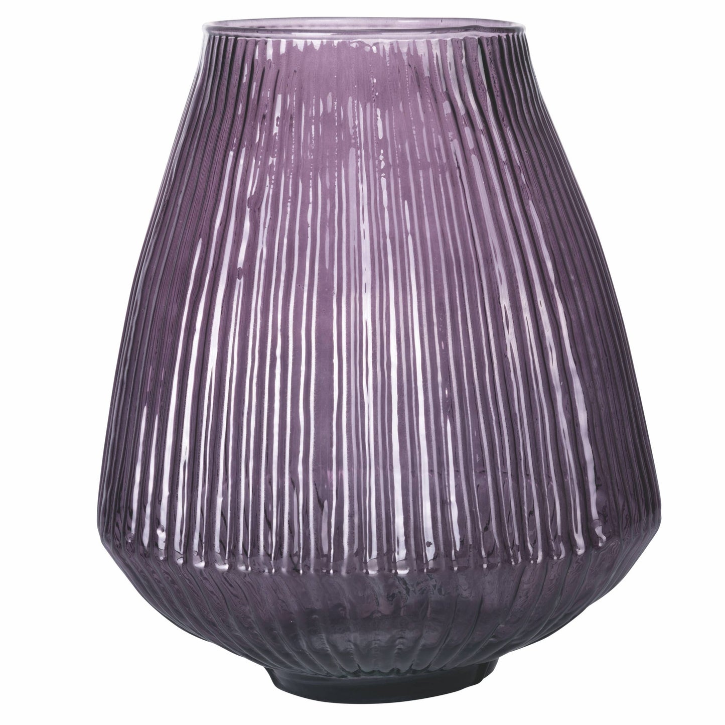DÉCORATION | VASE SONGE D'UNE NUIT D'ÉTÉ EN VERRE STRIÉ VIOLET