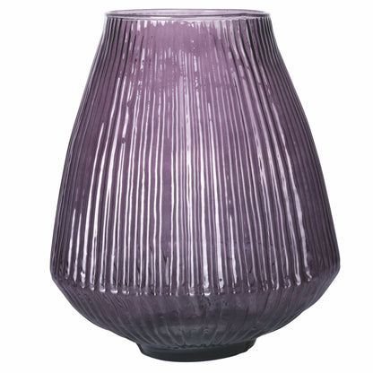 DÉCORATION | VASE SONGE D'UNE NUIT D'ÉTÉ EN VERRE STRIÉ VIOLET