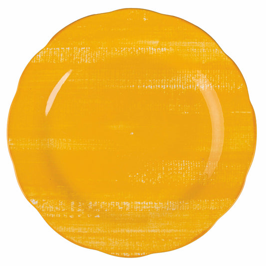 ASSIETTE PLATE JAUNE VERSILIA
