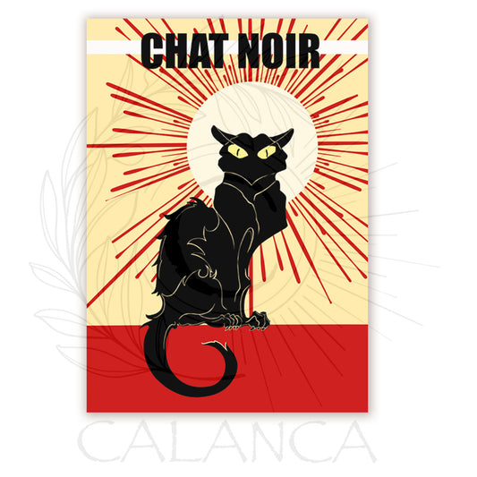 MAMMA SHULTZ® AFFICHES | Affiche décorative Chat Noir