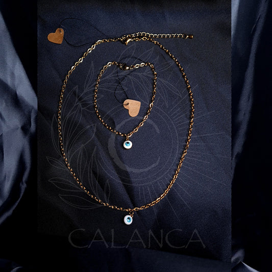 MAMMA SHULTZ Bijoux | COLLIER & BRACELET DEVIL EYE