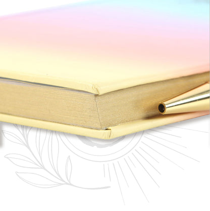 PAPETERIE | Carnet A5 journal de gratitude + Stylo avec cristaux d'améthyste