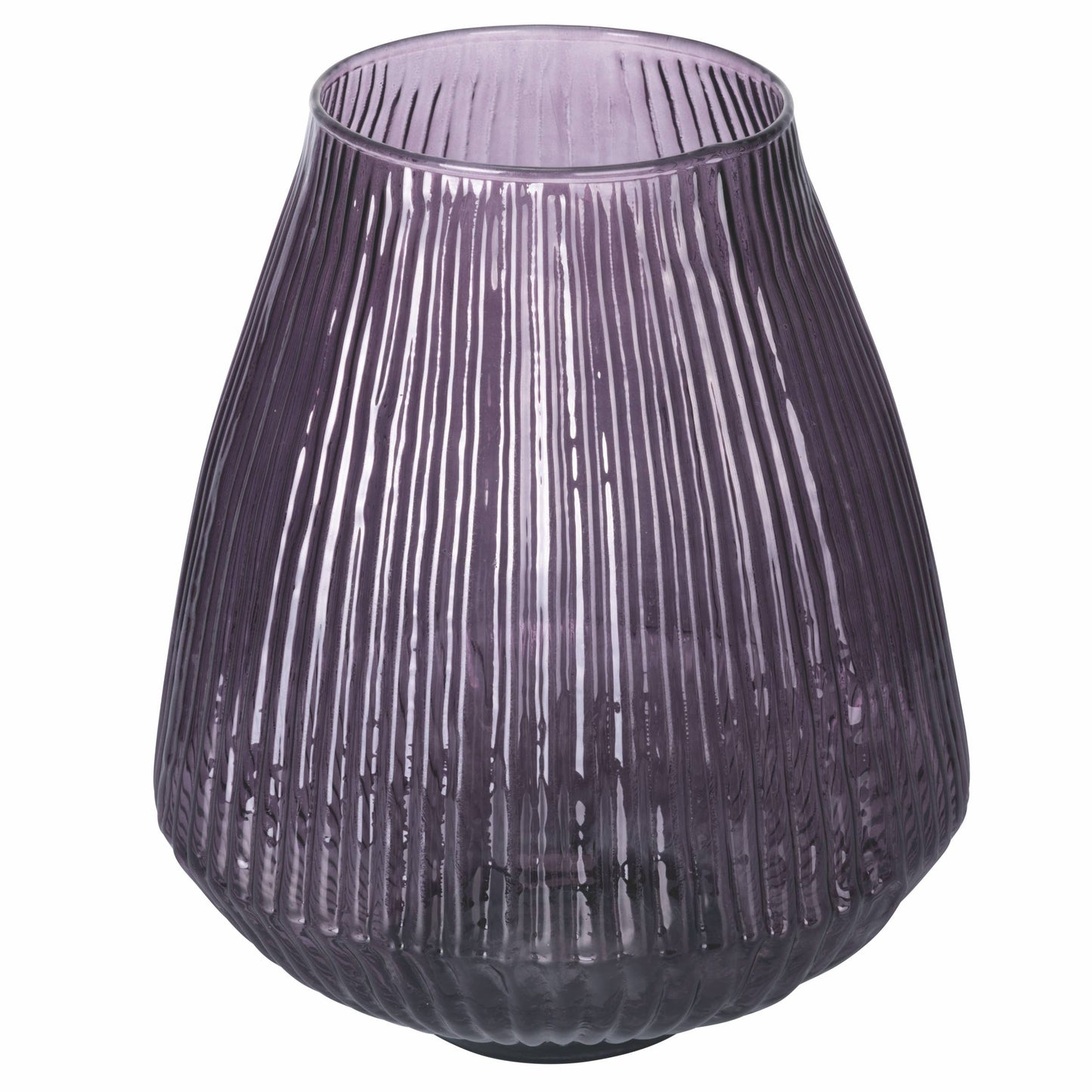 DÉCORATION | VASE SONGE D'UNE NUIT D'ÉTÉ EN VERRE STRIÉ VIOLET