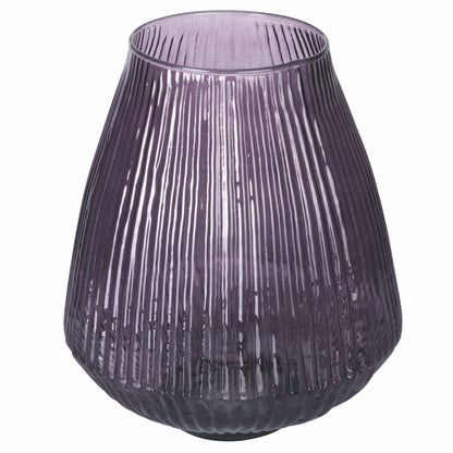DÉCORATION | VASE SONGE D'UNE NUIT D'ÉTÉ EN VERRE STRIÉ VIOLET