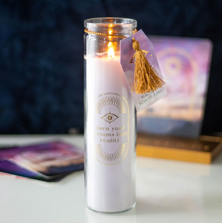 BOUGIES | Bougie tube Votive YOUR DREAMS Mûre sauvage et Amethyste
