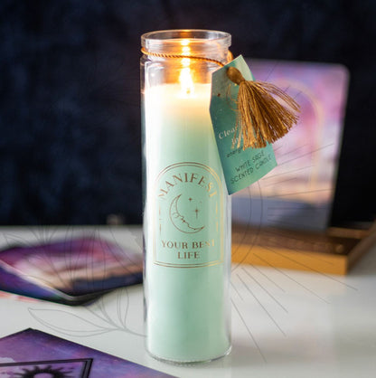 BOUGIES | Bougie tube Votive BEST LIFE Sauge Blanche& Quartz
