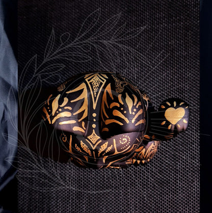 MAMMA SHULTZ® DÉCORATION | MANEKI NEKO Luckycat Chinois Noir & Or pièce unique numérotée