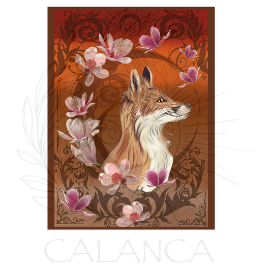 MAMMA SHULTZ® AFFICHES | Affiche décorative Renard d'automne